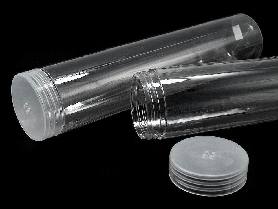 Tub plastic transparent, ø40 mm - Transparent (10 Bucăți)