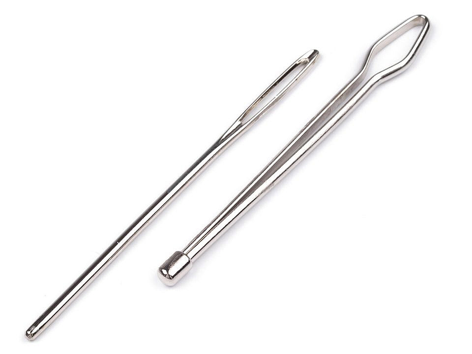 Ace de inserat - pentru tras elastic, șnur sau panglică - Nichel (1 Cutie)