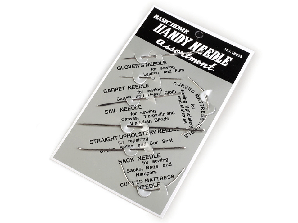 Ace de cusut universale, 7 buc/set - Nichel (1 Card)