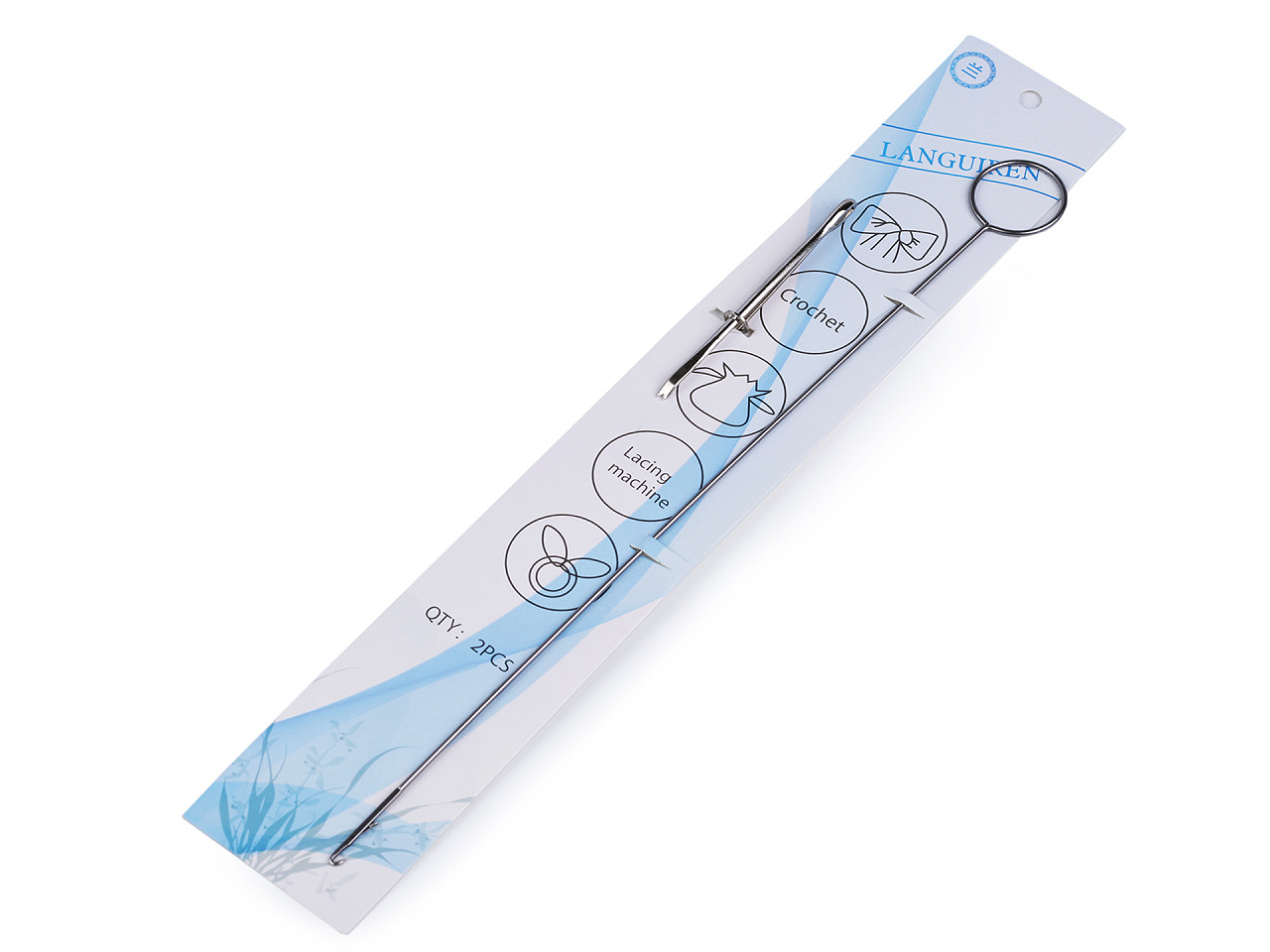 Dispozitiv pentru introdus elastic, șiret - Nichel (1 Bucată)