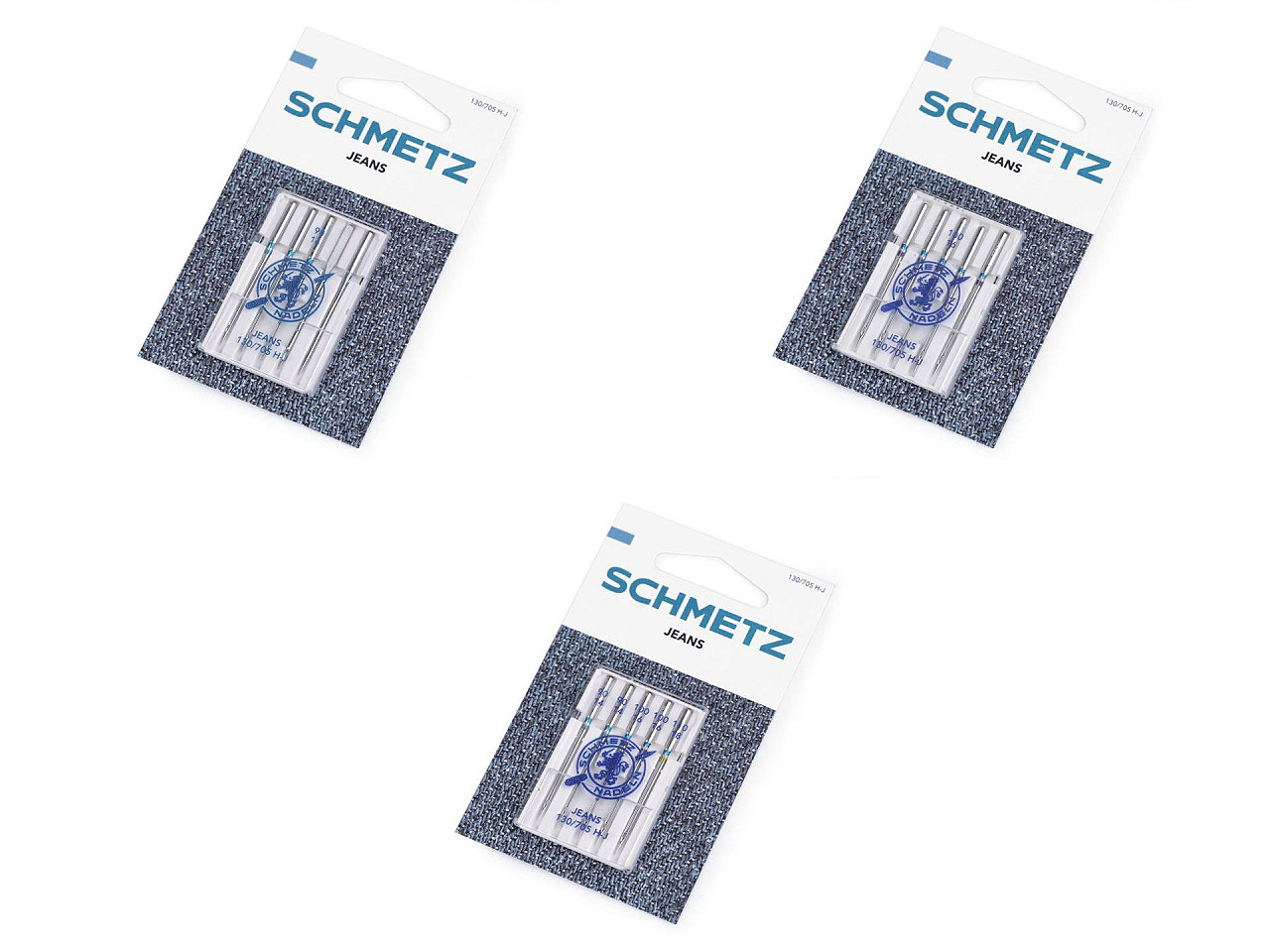 Ace mașină de cusut jeans schmetz, 90; 100; 110; - Nichel (1 Card)