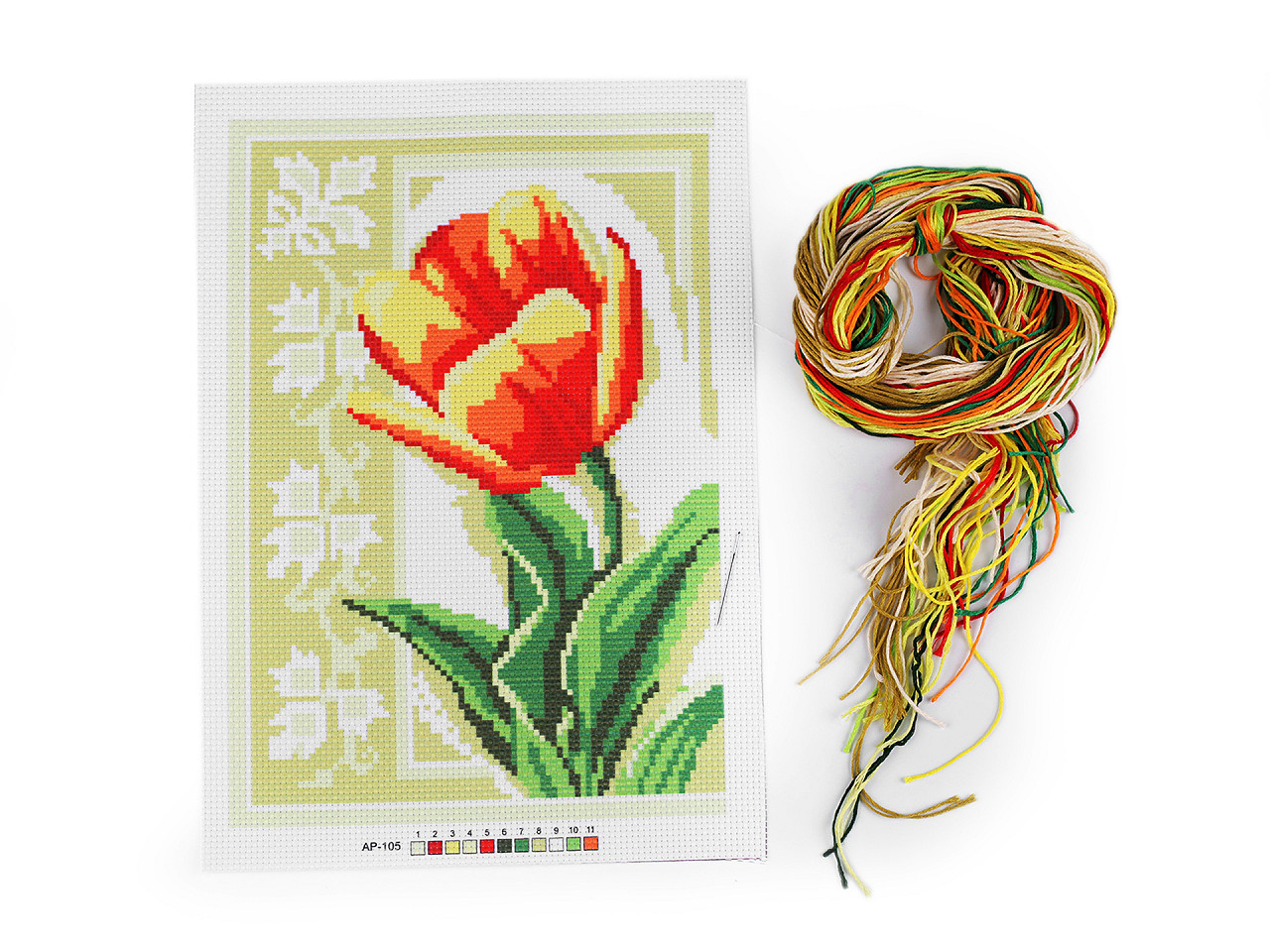 Set de broderie - model, ac, mouline - Conform imaginii (1 Set)