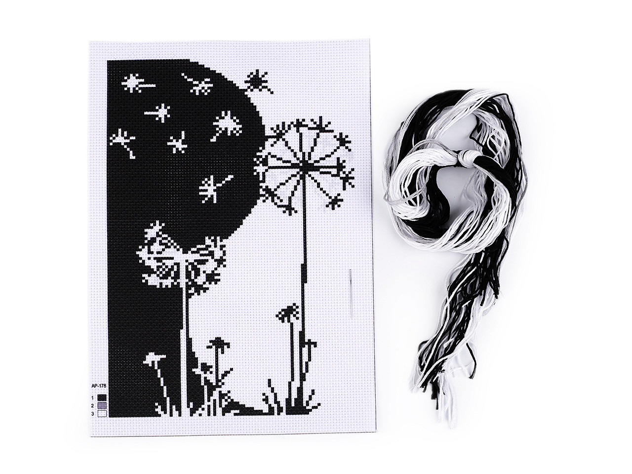 Set de broderie - model, ac, mouline - Conform imaginii (1 Set)