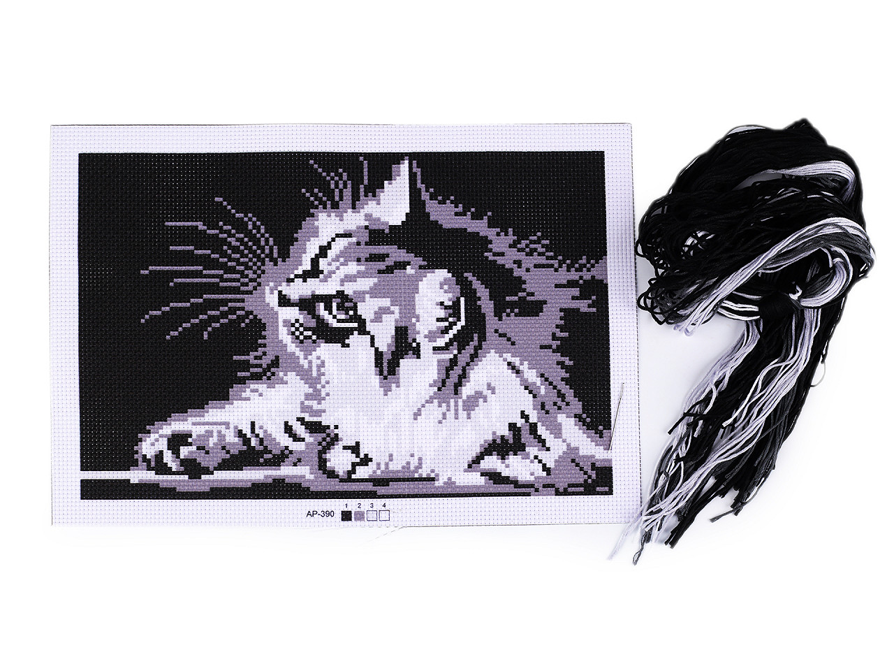 Set de broderie - model, ac, mouline - Conform imaginii (1 Set)