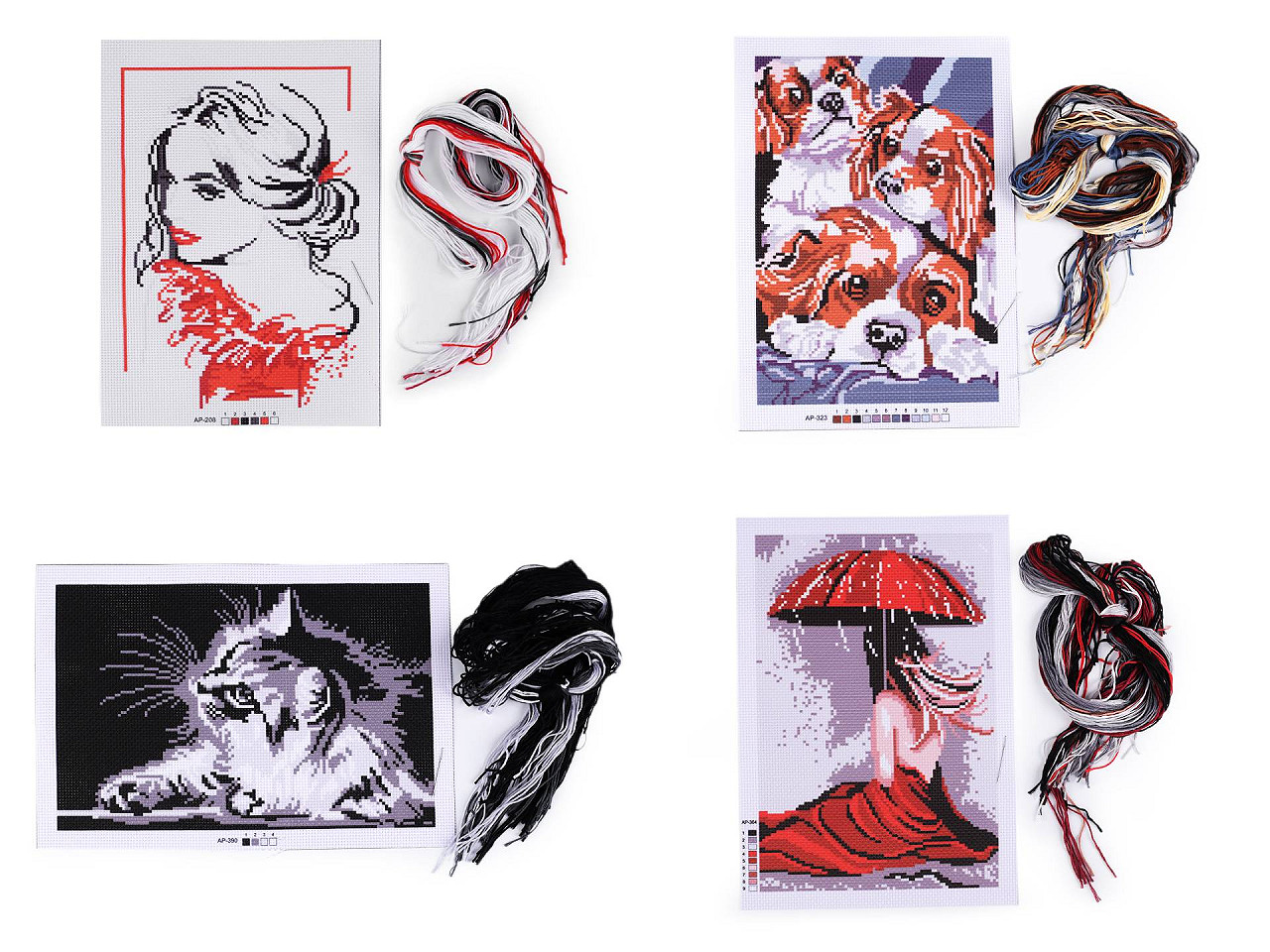 Set de broderie - model, ac, mouline - Conform imaginii (1 Set)