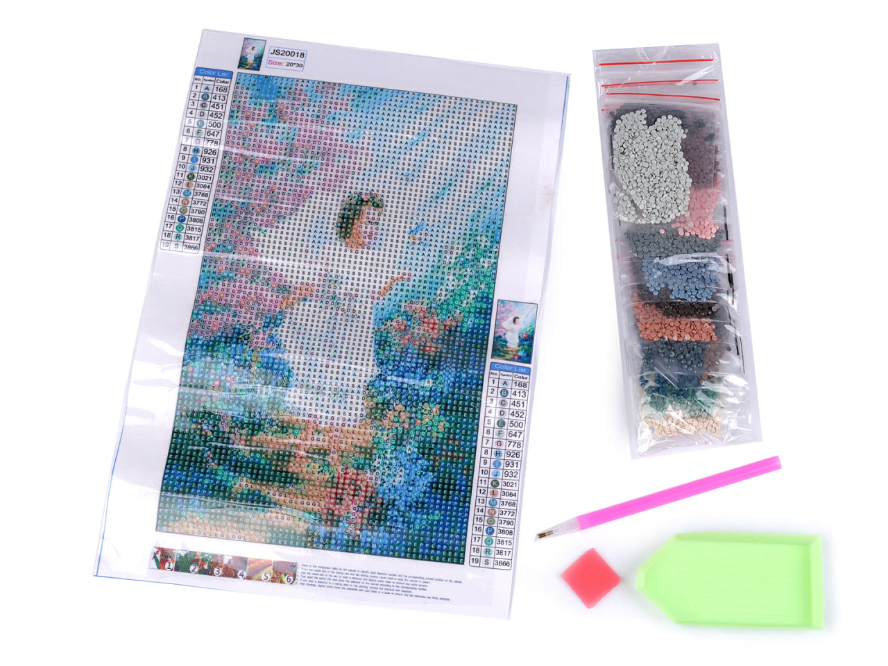 Pictura cu diamante, set creativ  20x30 cm - Conform imaginii (1 Set)