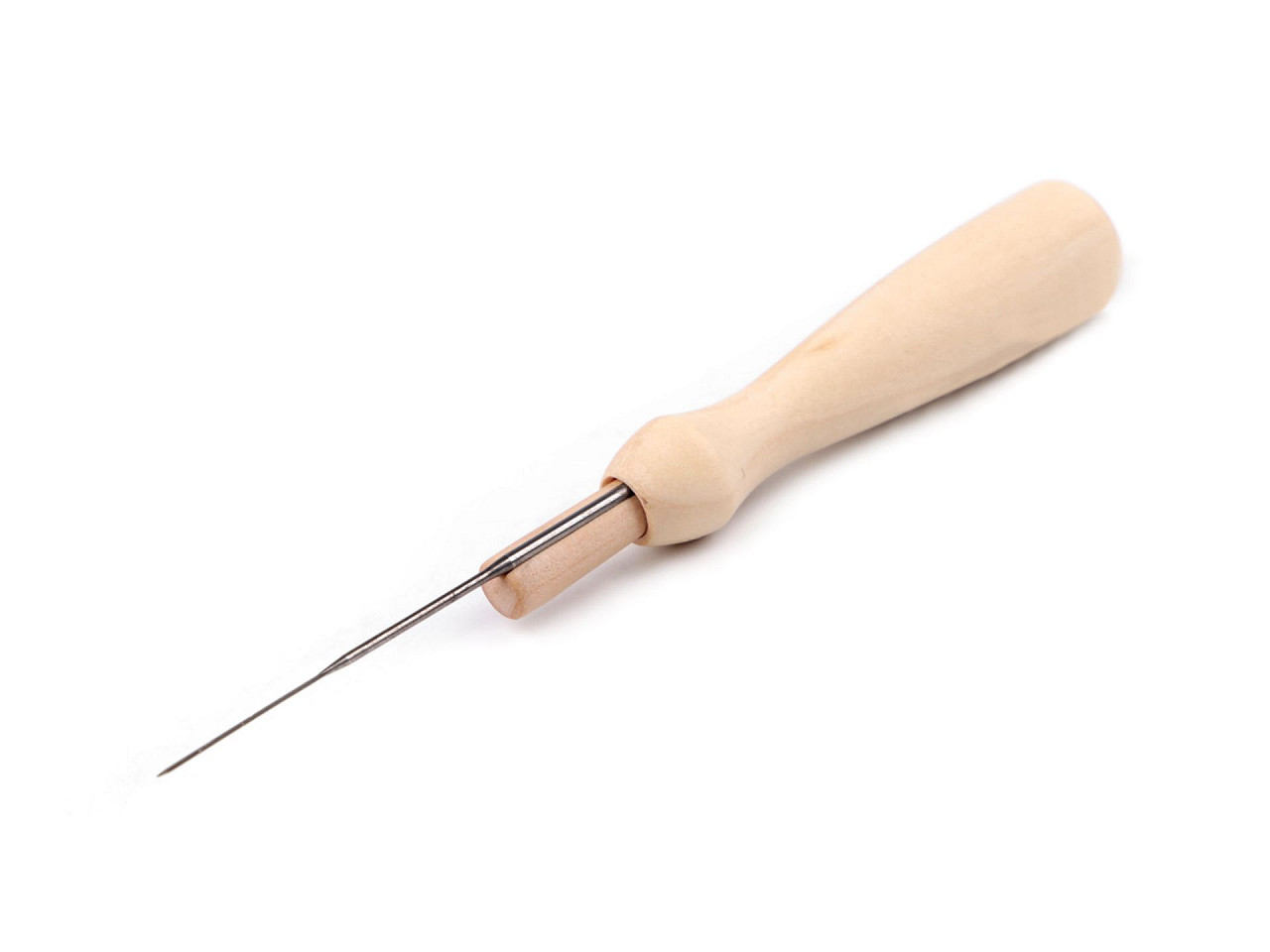 Ac pentru împâslire cu mâner din lemn - Natural deschis (1 Bucată)