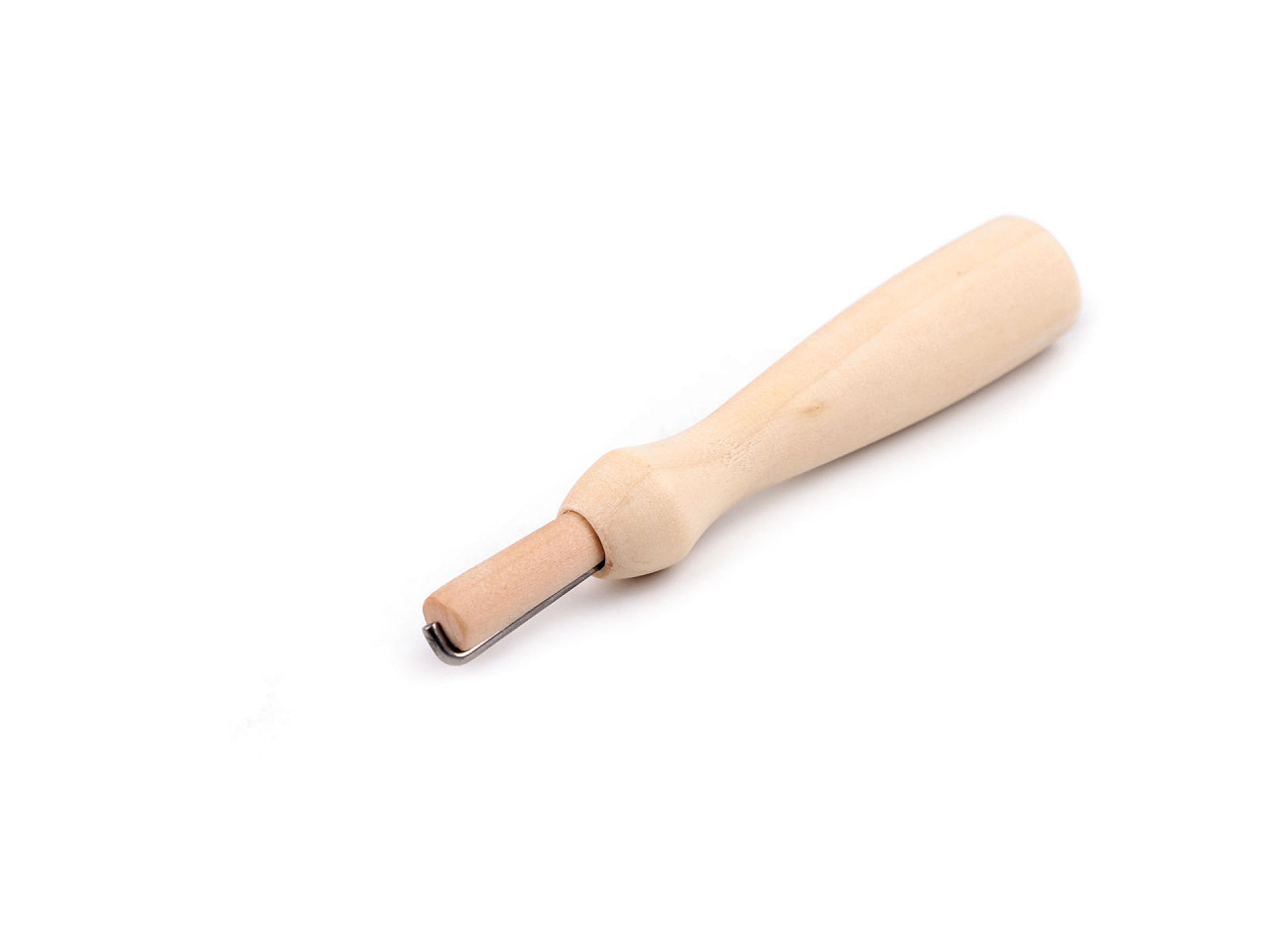 Ac pentru împâslire cu mâner din lemn - Natural deschis (1 Bucată)