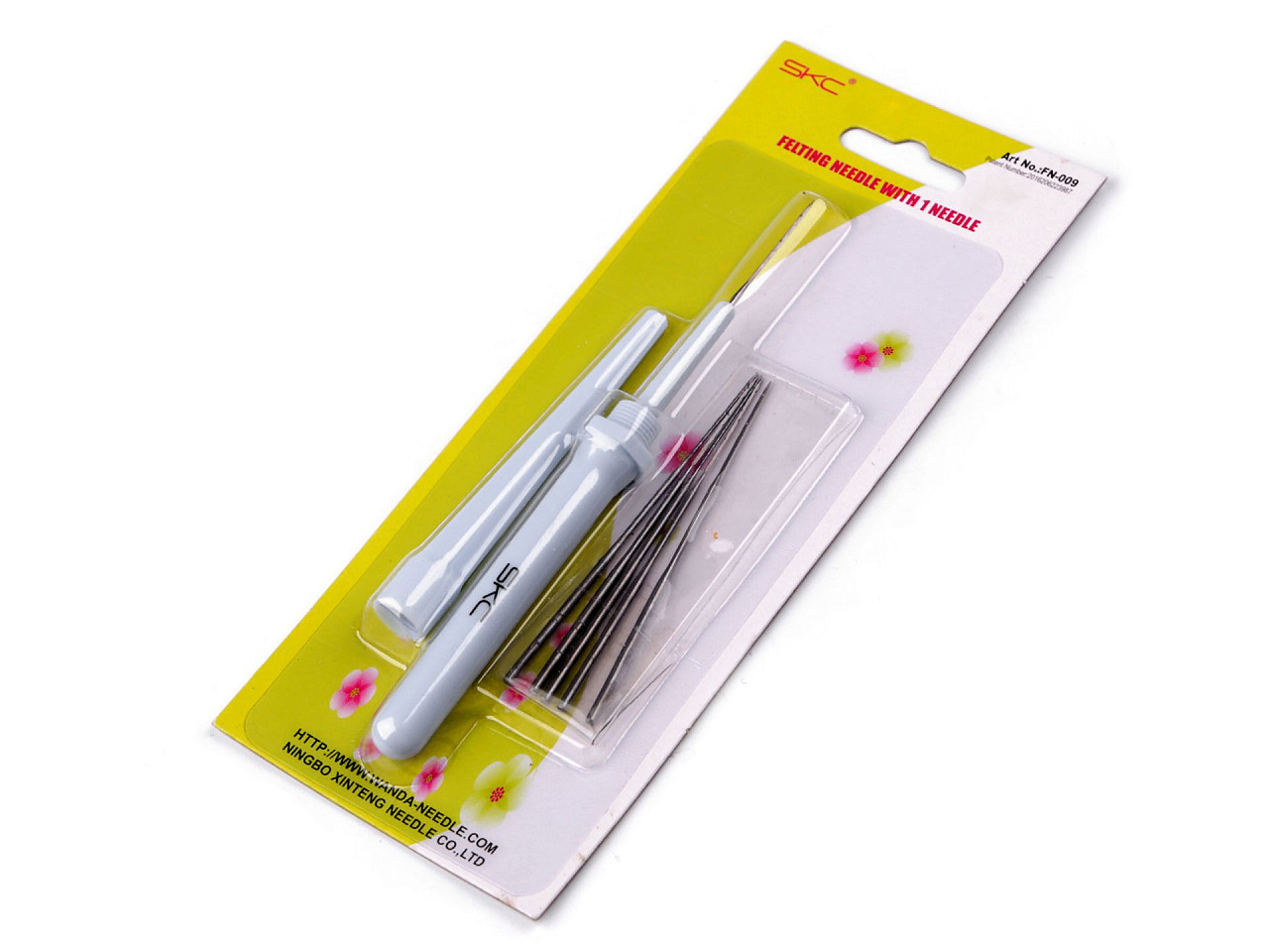 Stilou pentru împâslire cu ace de rezervă - Gri deschis (1 Set)