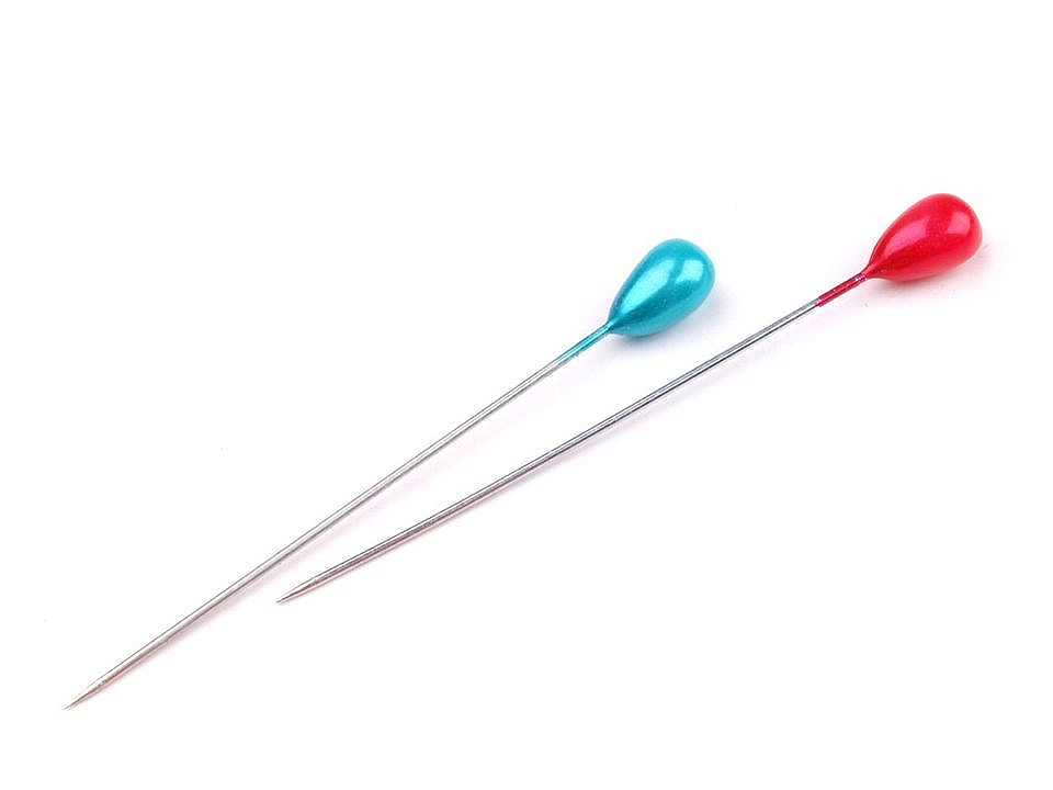 Ace cu gămălie, model perlă, lungime 55 mm - Mix culori (10 Cutii)