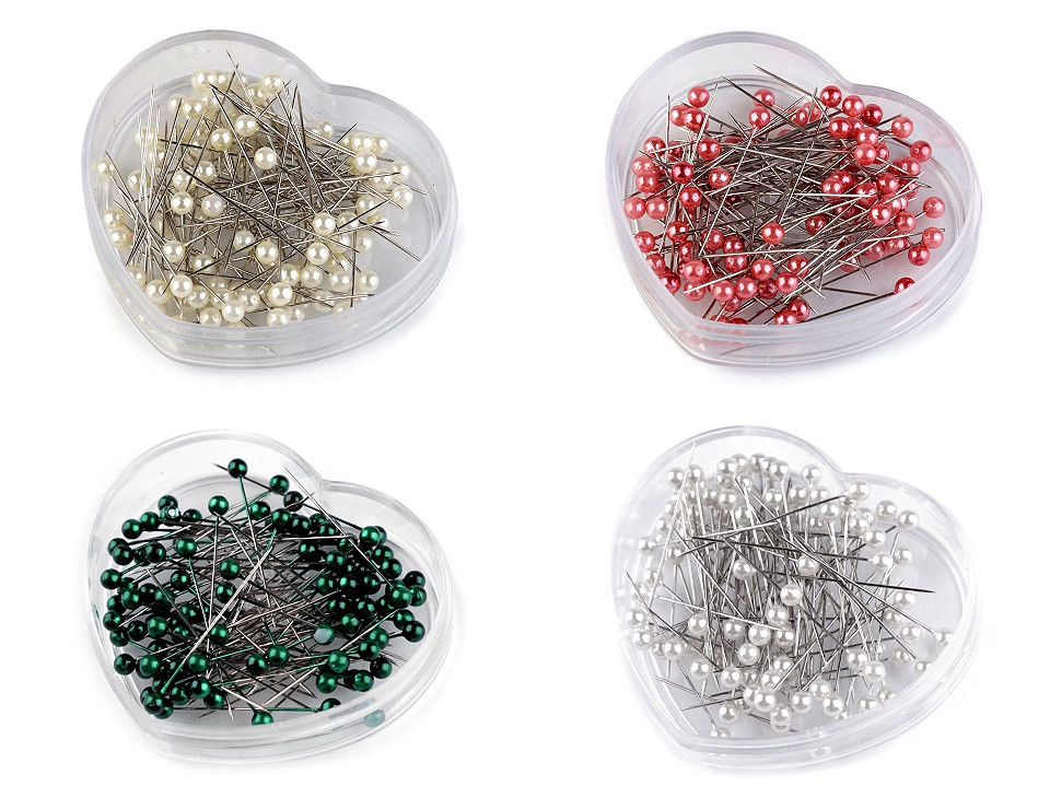 Ace cu gămălie, lungime 40 mm - Alb (1 Cutie)