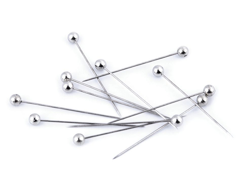 Bolduri cu cap din plastic, lungime 38 mm - Auriu (1 Cutie)