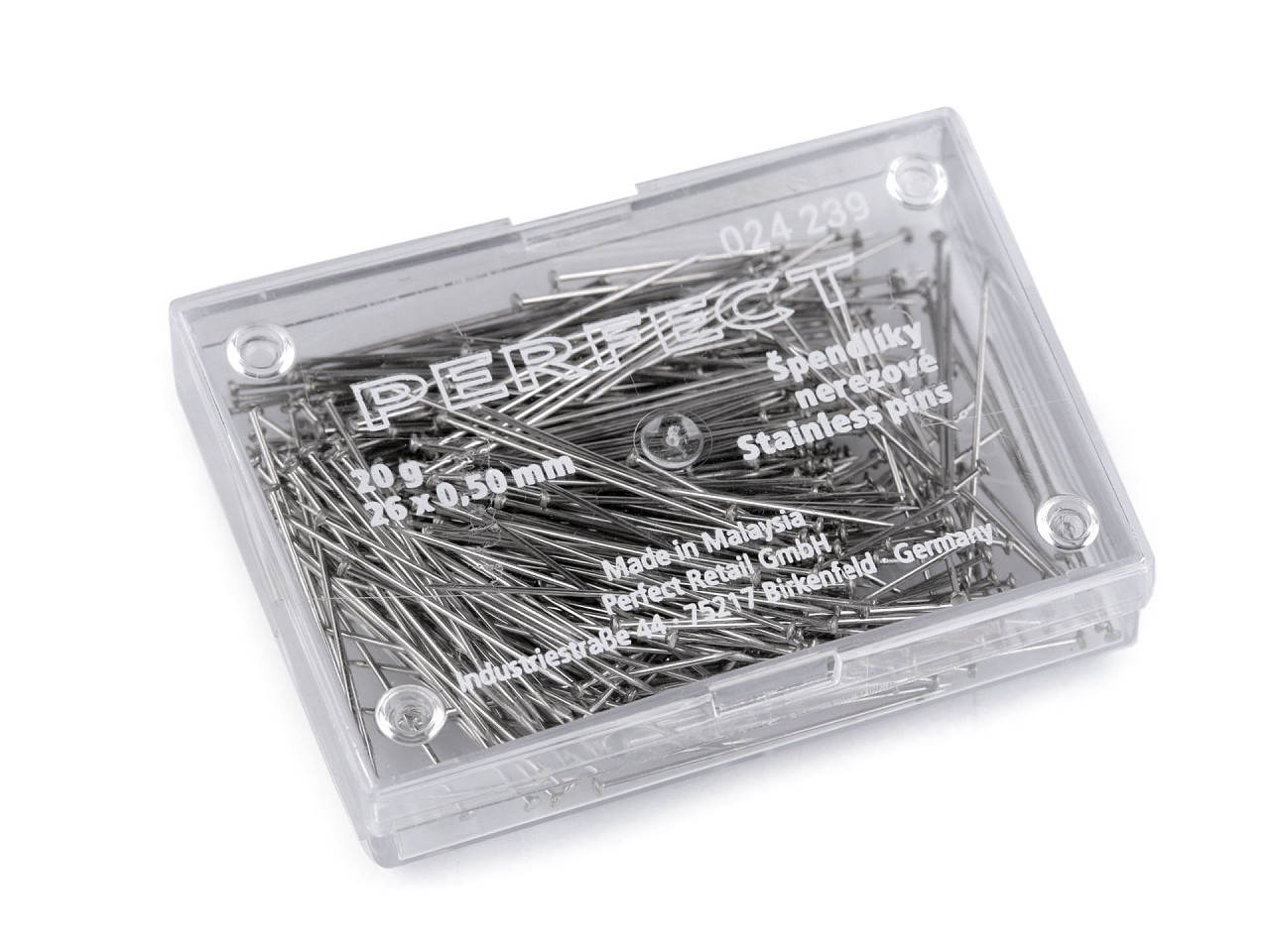 Bolduri inox, lungime 26 mm - Nichel (10 Cutii)