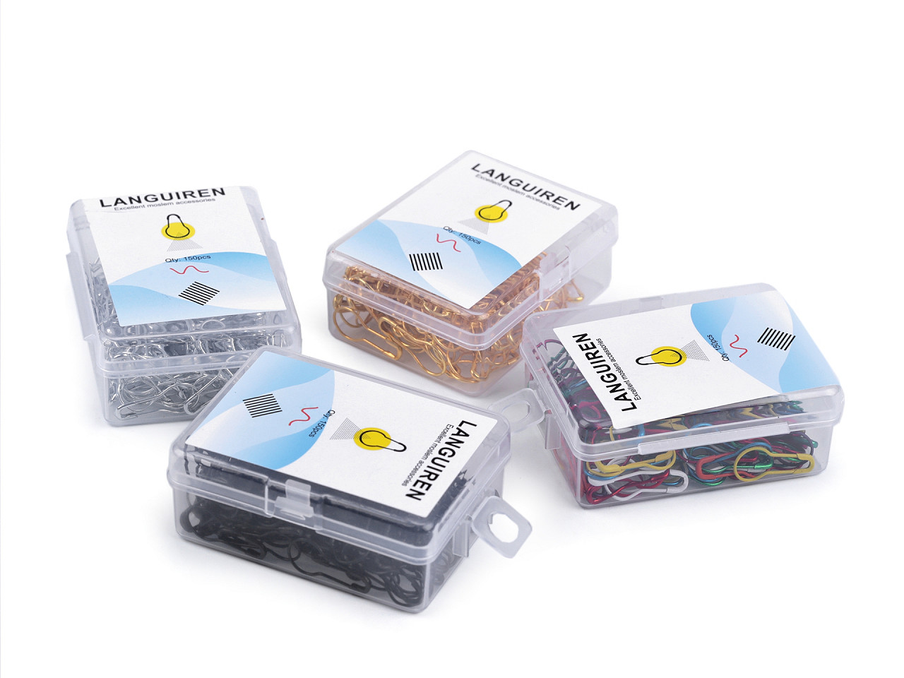 Ace de siguranță, lungime 22 mm - Mix culori (1 Cutie)