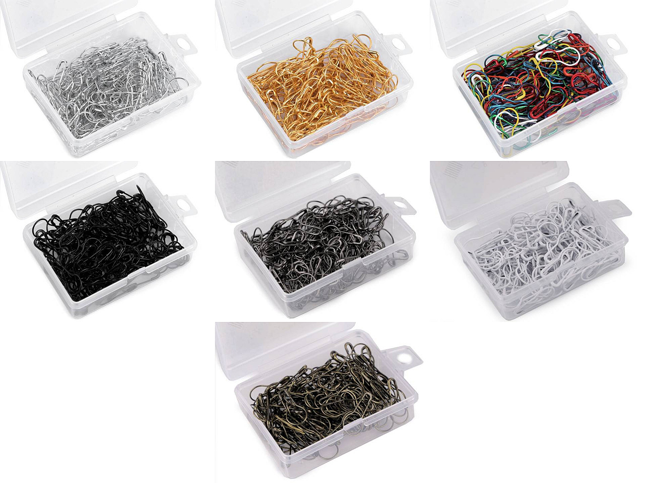 Ace de siguranță, lungime 22 mm - Mix culori (1 Cutie)