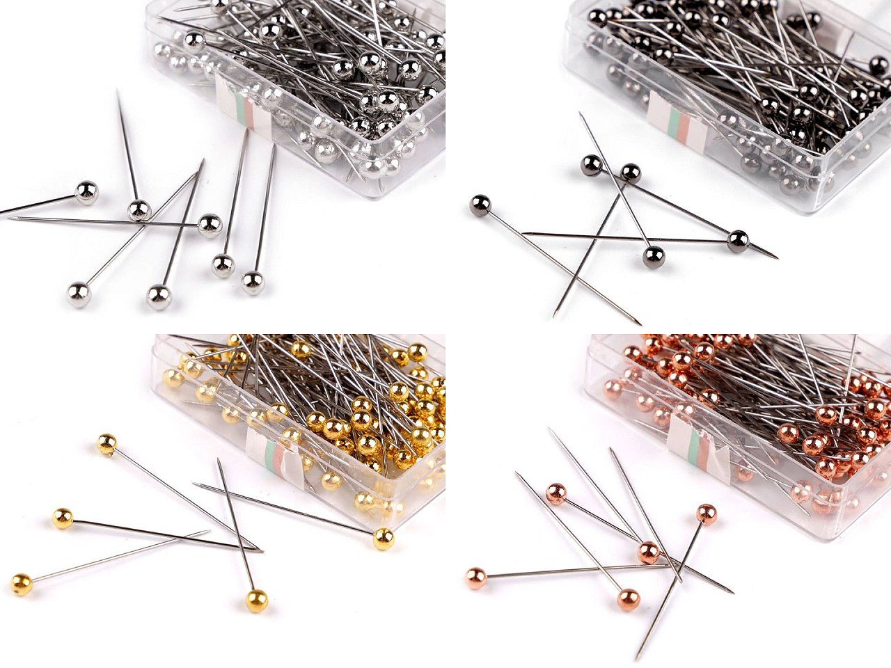 Bolduri inox 38 mm - Nichel negru (4 Cutii)