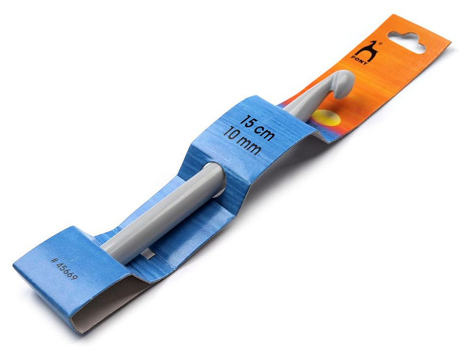 Croșetă pony, mărimea 6; 7: 8: 9:10; - Argintiu (5 Bucăți)