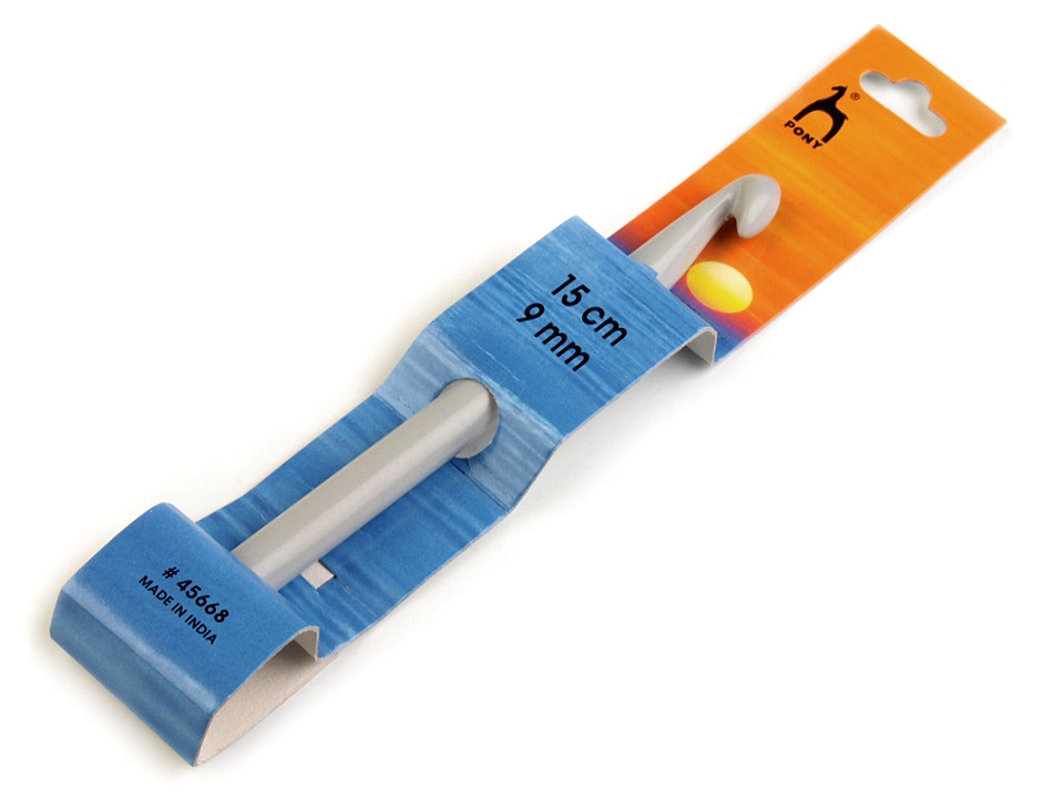 Croșetă pony, mărimea 6; 7: 8: 9:10; - Argintiu (5 Bucăți)