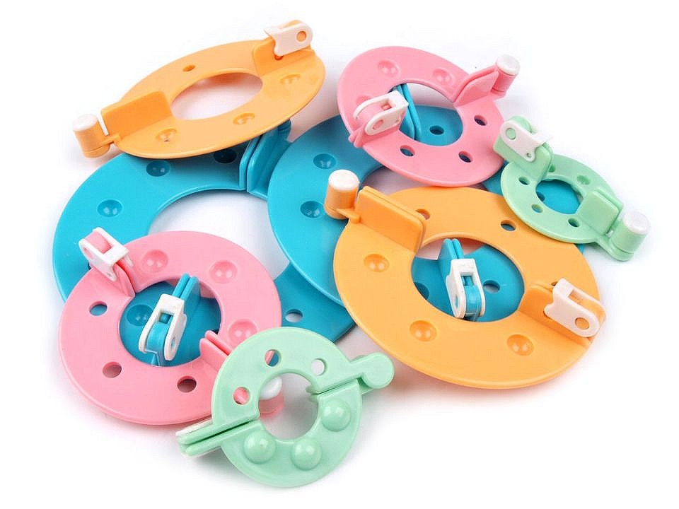 Set confecţionat pompoane, 4 dimeniuni - Conform imaginii (1 Cutie)