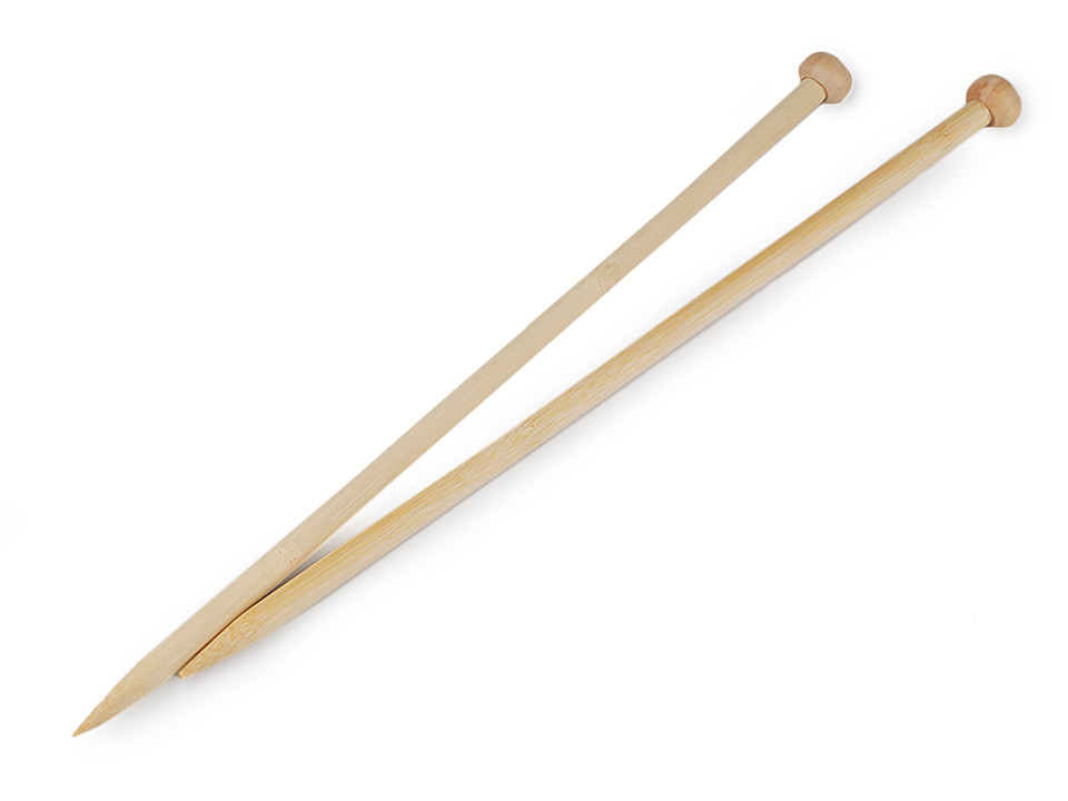 Andrele drepte din bambus nr. 10; - Bambus închis (25 Perechi)