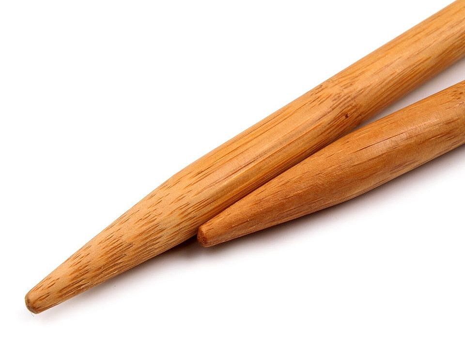 Andrele drepte din bambus nr. 10; - Bambus închis (25 Perechi)