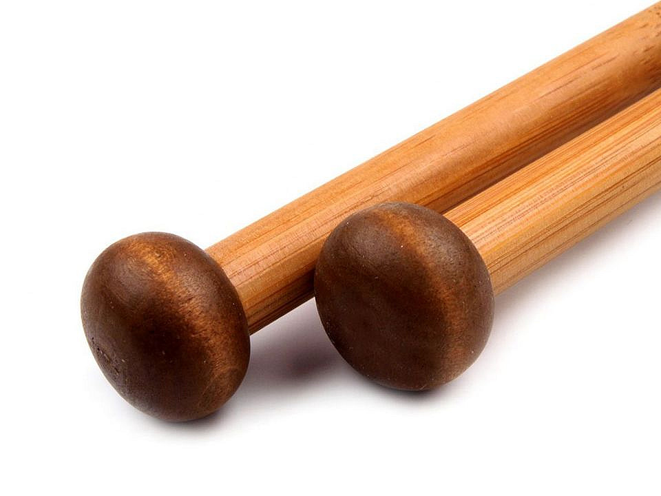 Andrele drepte din bambus nr. 10; - Bambus închis (25 Perechi)