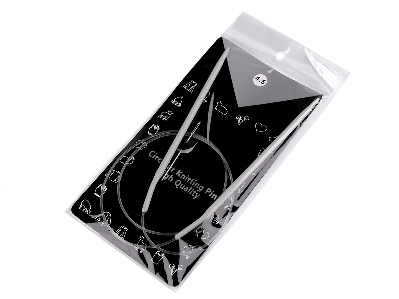 Andrele circulare nr. 4,5; 5; 5,5; 6; 7; 8 - Argintiu (1 Bucată)