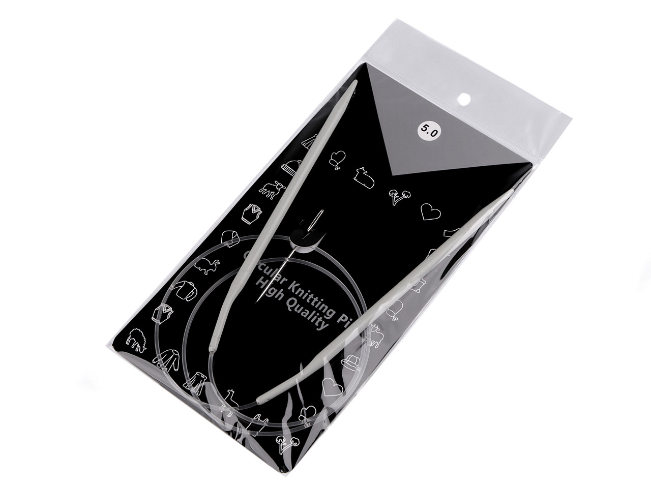 Andrele circulare nr. 4,5; 5; 5,5; 6; 7; 8 - Argintiu (1 Bucată)