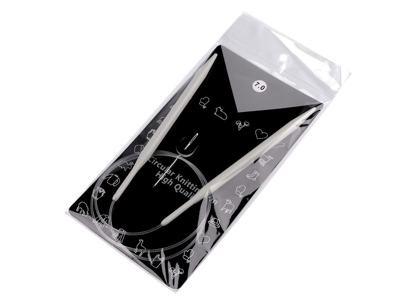 Andrele circulare nr. 4,5; 5; 5,5; 6; 7; 8 - Argintiu (1 Bucată)