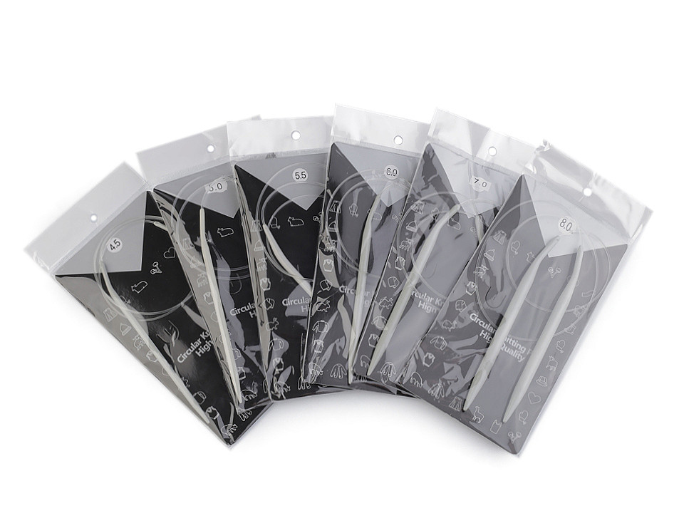 Andrele circulare nr. 4,5; 5; 5,5; 6; 7; 8 - Argintiu (1 Bucată)