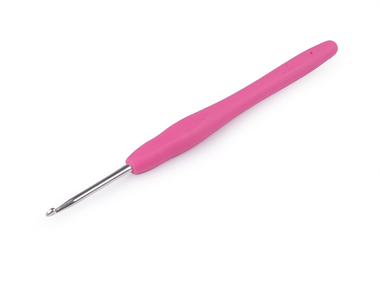 Croșetă cu mâner din silicon dimensiunea 2; 2,5; 3; 3,5; 4; 5 - Violet (6 Bucăți)