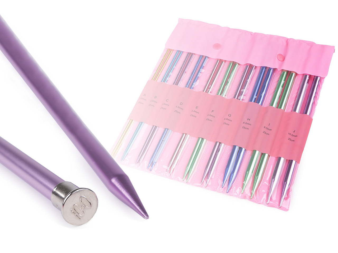 Andrele drepte #3; 3,5; 4; 4,5; 5; 5,5; 6; 8; 9; 10 - Albastru delta (1 Pereche)