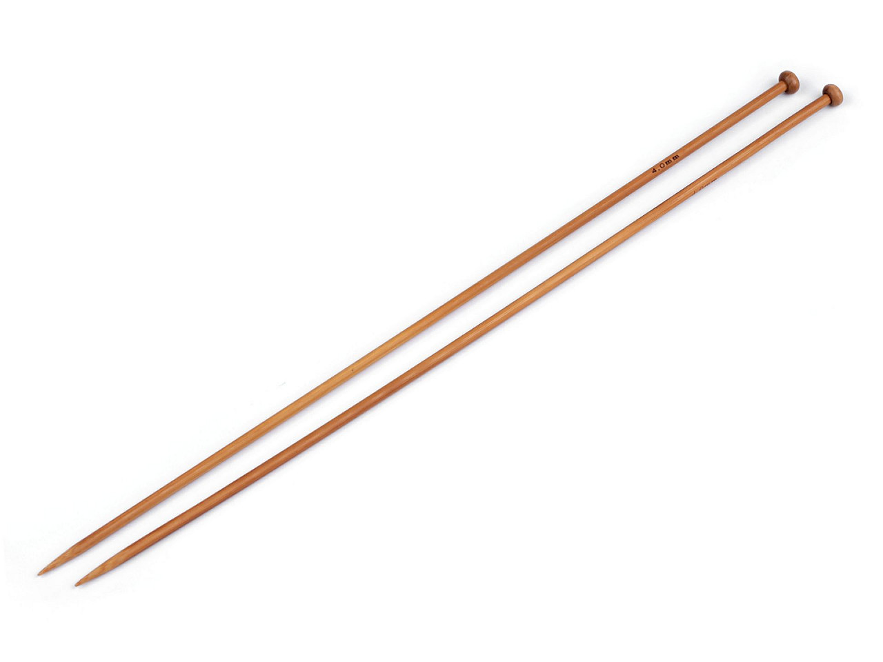 Andrele drepte bambus nr 3,5; 4; 4,5; 5 - Bambus închis (1 Pereche)