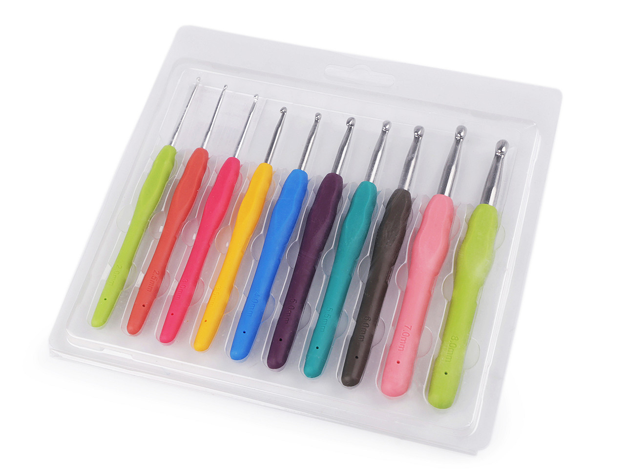 Set de croșete cu mânere din silicon - Mix (1 Set)