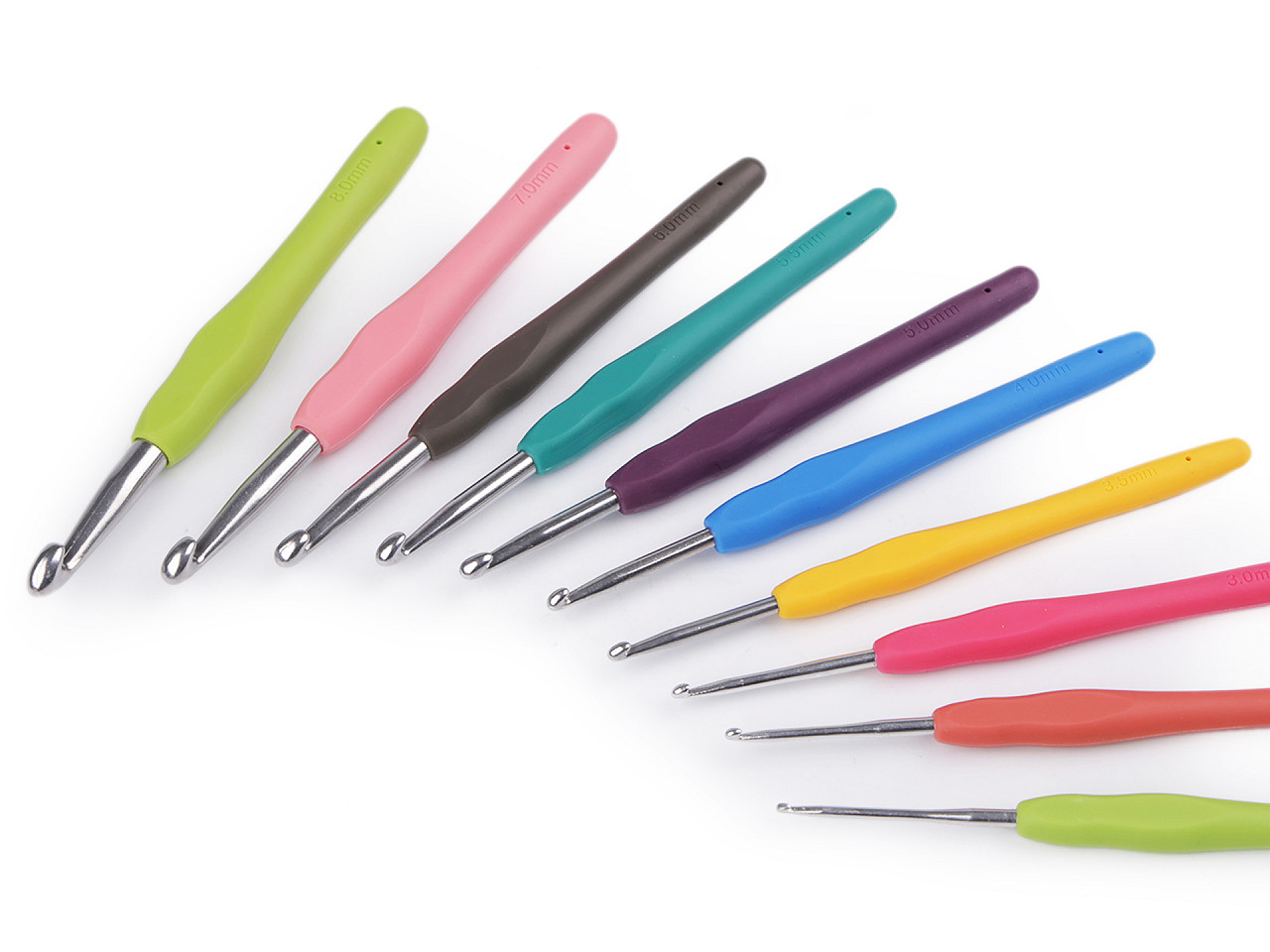 Set de croșete cu mânere din silicon - Mix (1 Set)