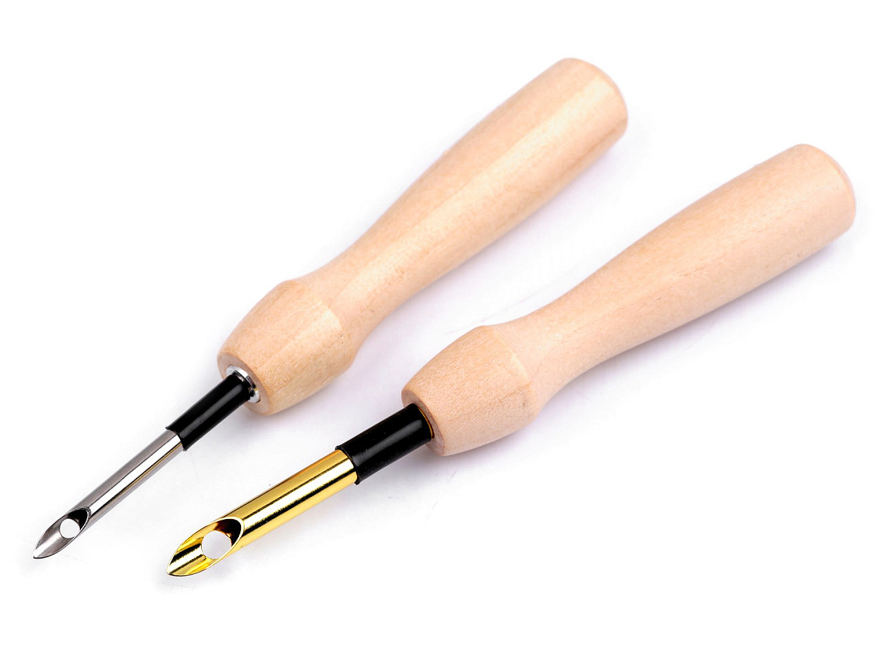 Ac de brodat gol cu maner din lemn ø3,5 mm, ø5 mm - Natural deschis (1 Bucată)