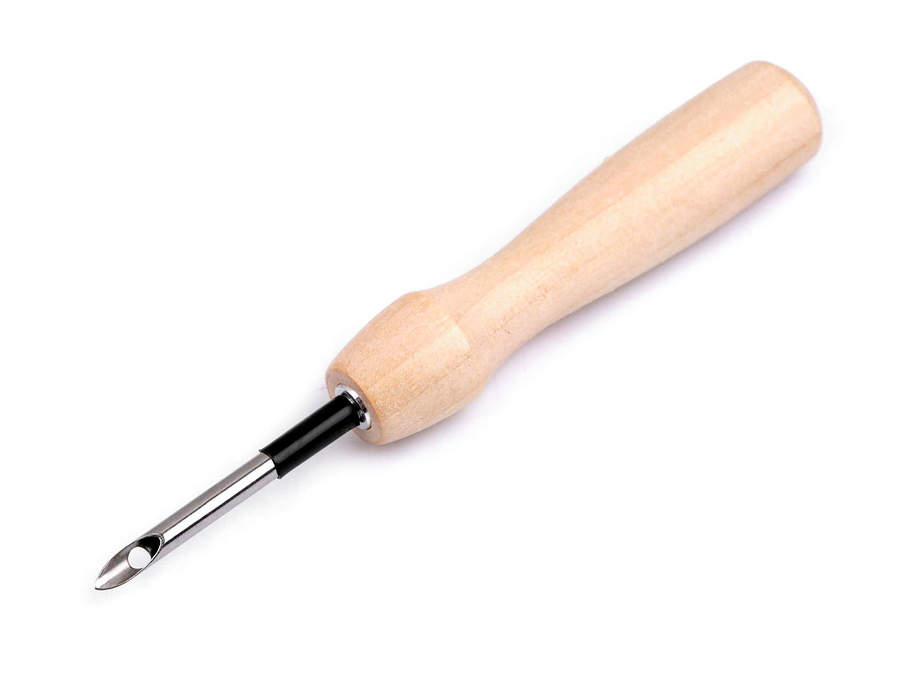 Ac de brodat gol cu maner din lemn ø3,5 mm, ø5 mm - Natural deschis (1 Bucată)