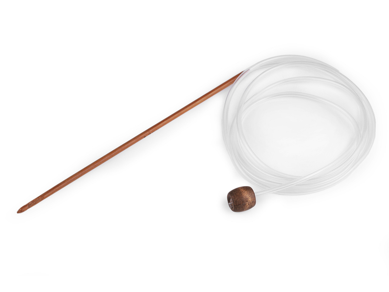 Crosete din bambus pentru crosetat tunisian - Bambus închis (1 Bucată)