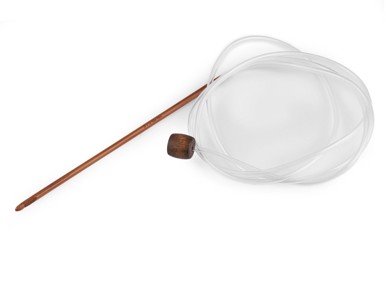 Crosete din bambus pentru crosetat tunisian - Bambus închis (1 Bucată)