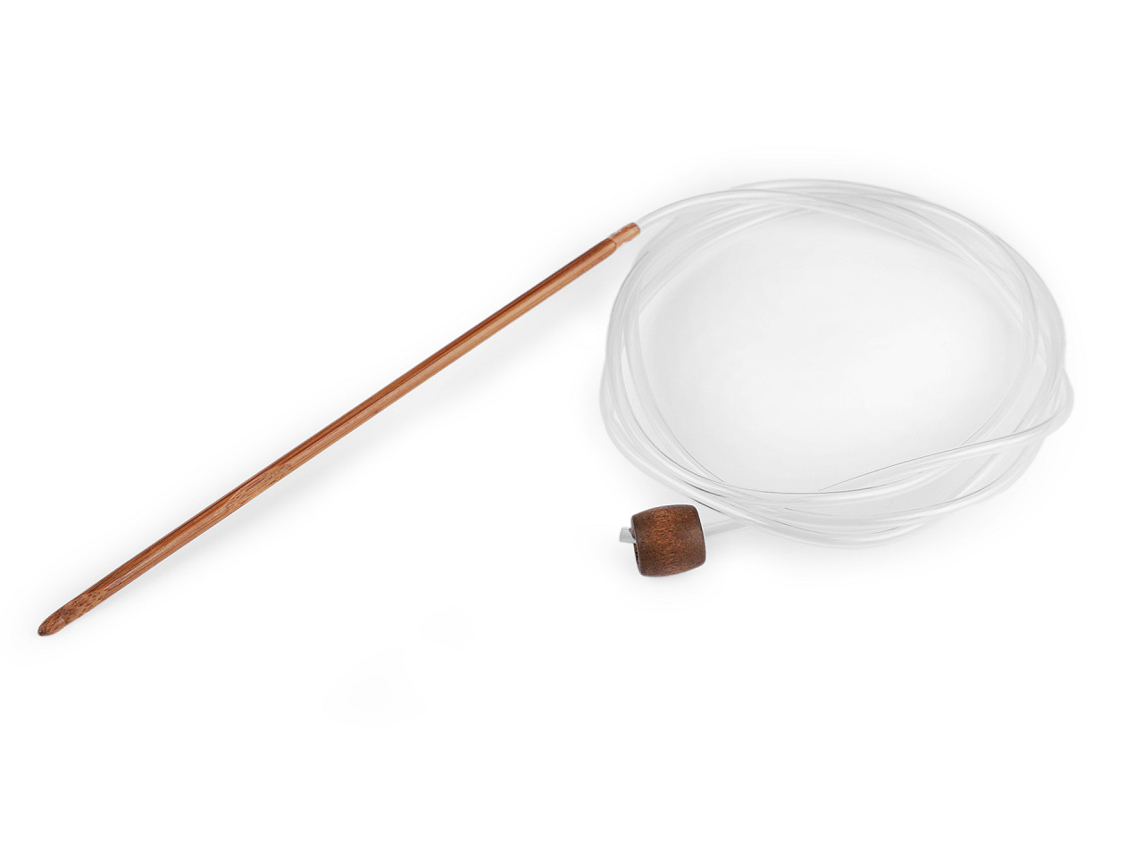 Crosete din bambus pentru crosetat tunisian - Bambus închis (1 Bucată)