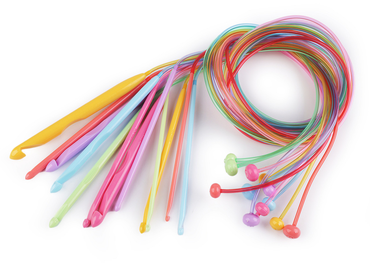 Croșete pentru croșetat tunisian - Culoare aleatorie (1 Bucată)