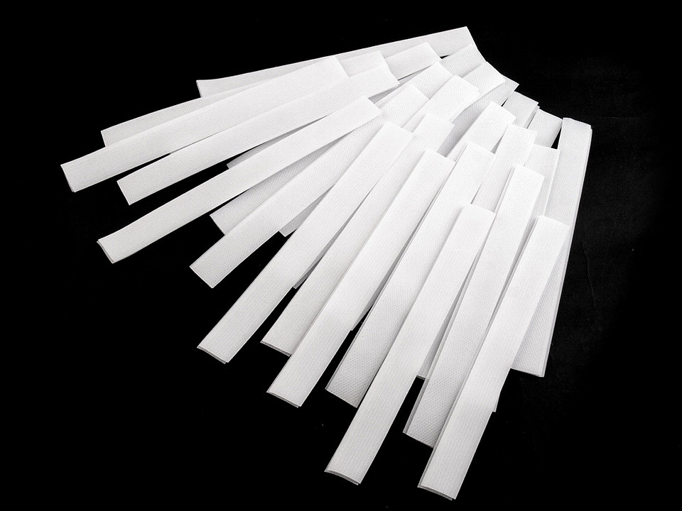 Bandă arici, complet (puf + scai), 2 cm - Mix alb-negru (25 Perechi)