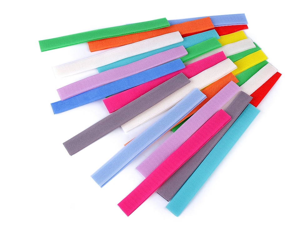 Bandă arici, complet (puf + scai), 2 cm - Mix alb-negru (25 Perechi)