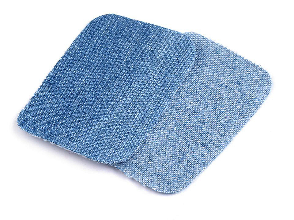 Petice termoadezive jeans, 7,6x4,9 cm - Negru (1 Sac)