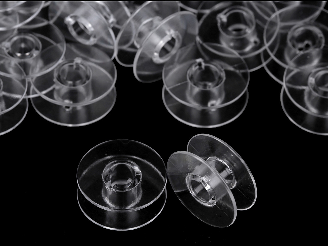 Bobine din plastic pentru masină de cusut veritas - Transparent (10 Bucăți)