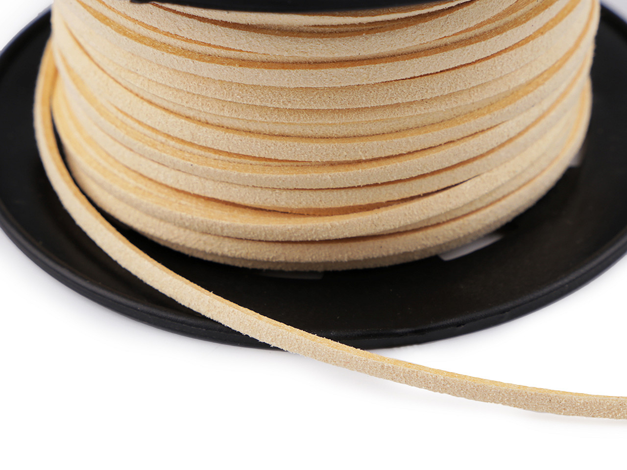 Șnur imitație piele, 3 mm - Galben (30 Metri)