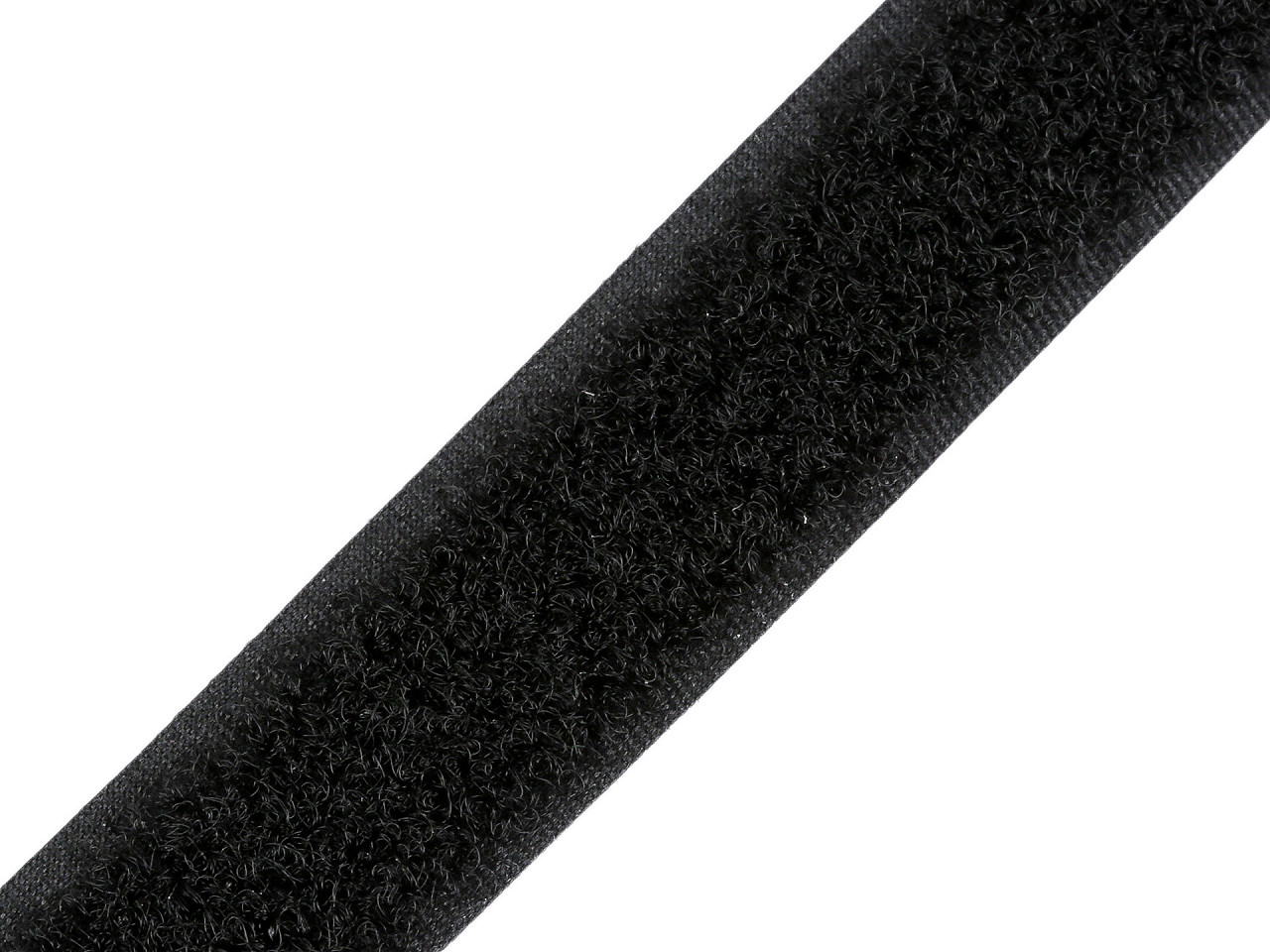 Arici - bandă puf pentru cusut, 20 mm - Negru (25 Metri)