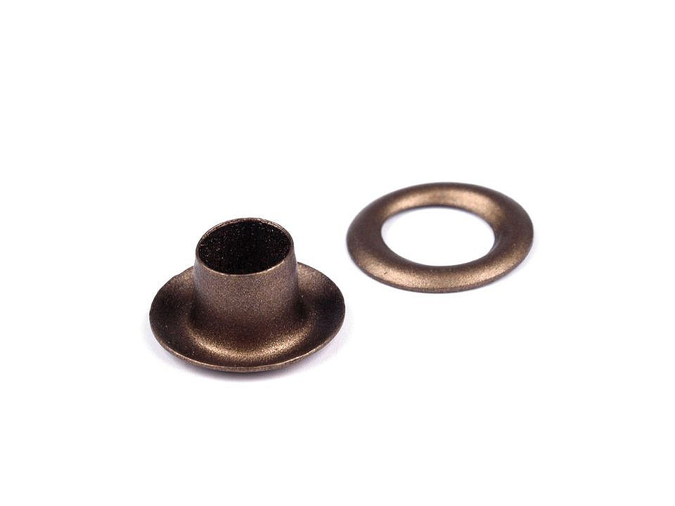 Ocheți metalici inoxidabili, ø5,5 mm - Lac negru (1000 Perechi) Ocheți metalici inoxidabili, ø5,5 mm - Lac negru (1000 Perechi)