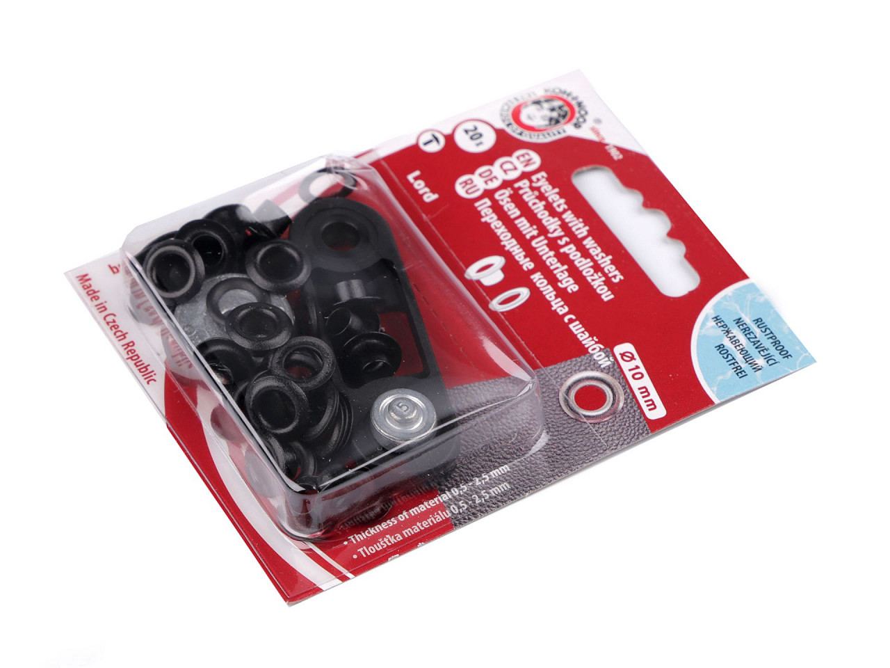 Ocheți metalici inoxidabili cu dispozitiv de atașare, ø5,5 mm - Nichel (1 Blister)