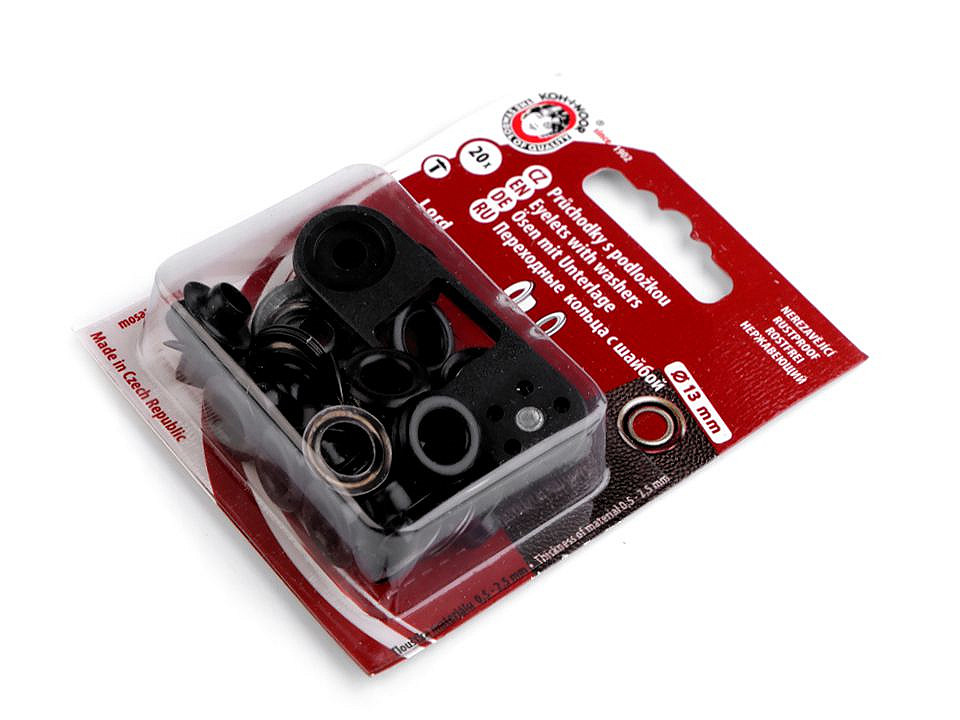 Ocheți metalici inoxidabili cu dispozitiv de atașare, ø7 mm - Alamă antică (10 Blistere)